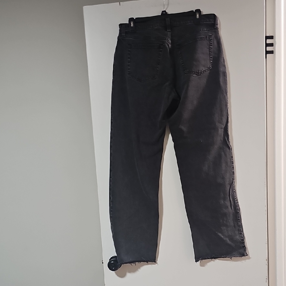 Abercrombie & Fitch Women's Black Straight Leg Jeans - Picture 3 of 3